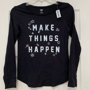 Old Navy girls long sleeve tshirt size L, BNWT